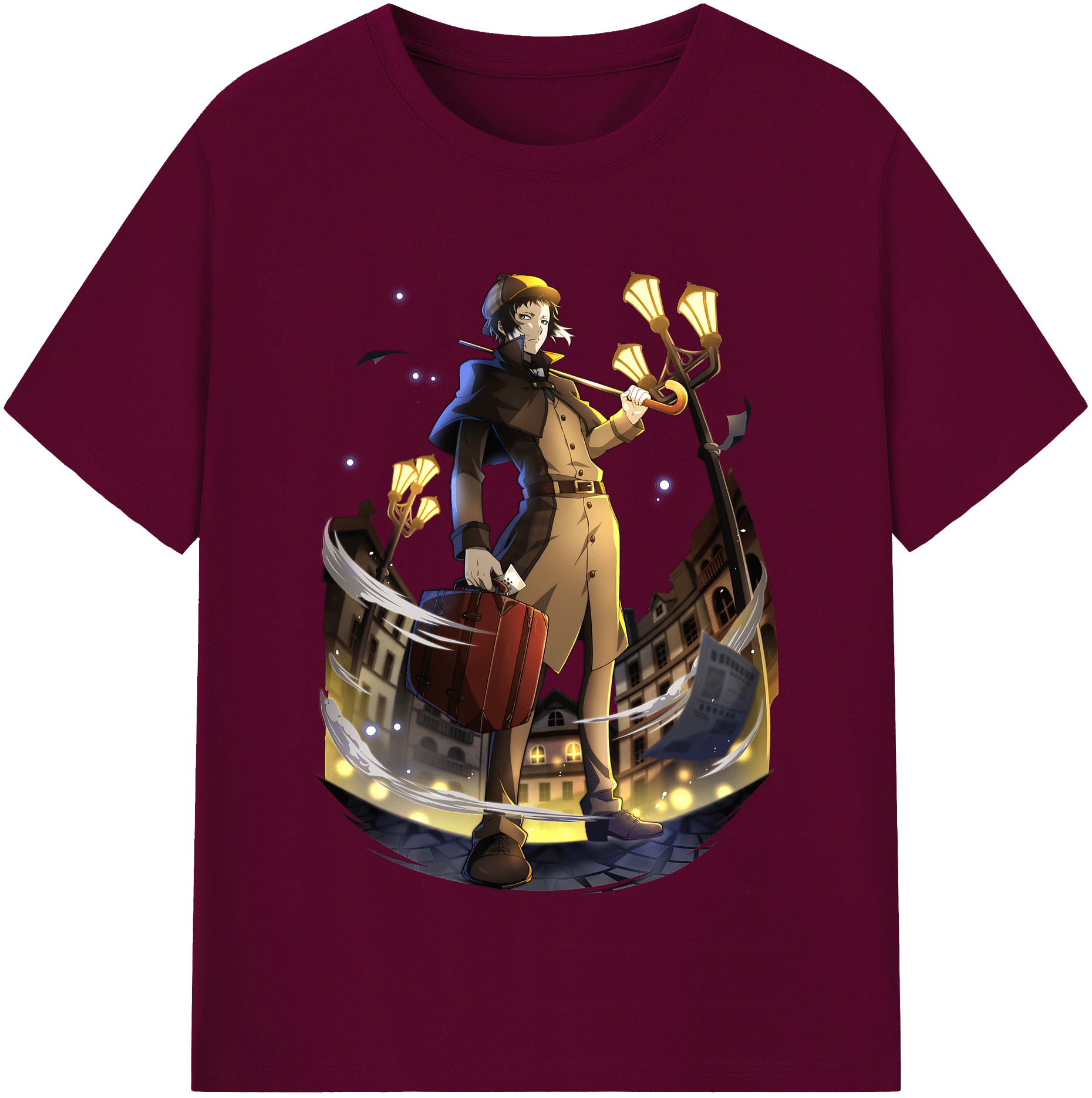 （画像用） 文豪ストレイドッグス Bungo Stray Dogs レディースカジュアルプリントTシャツ（綿100％）
